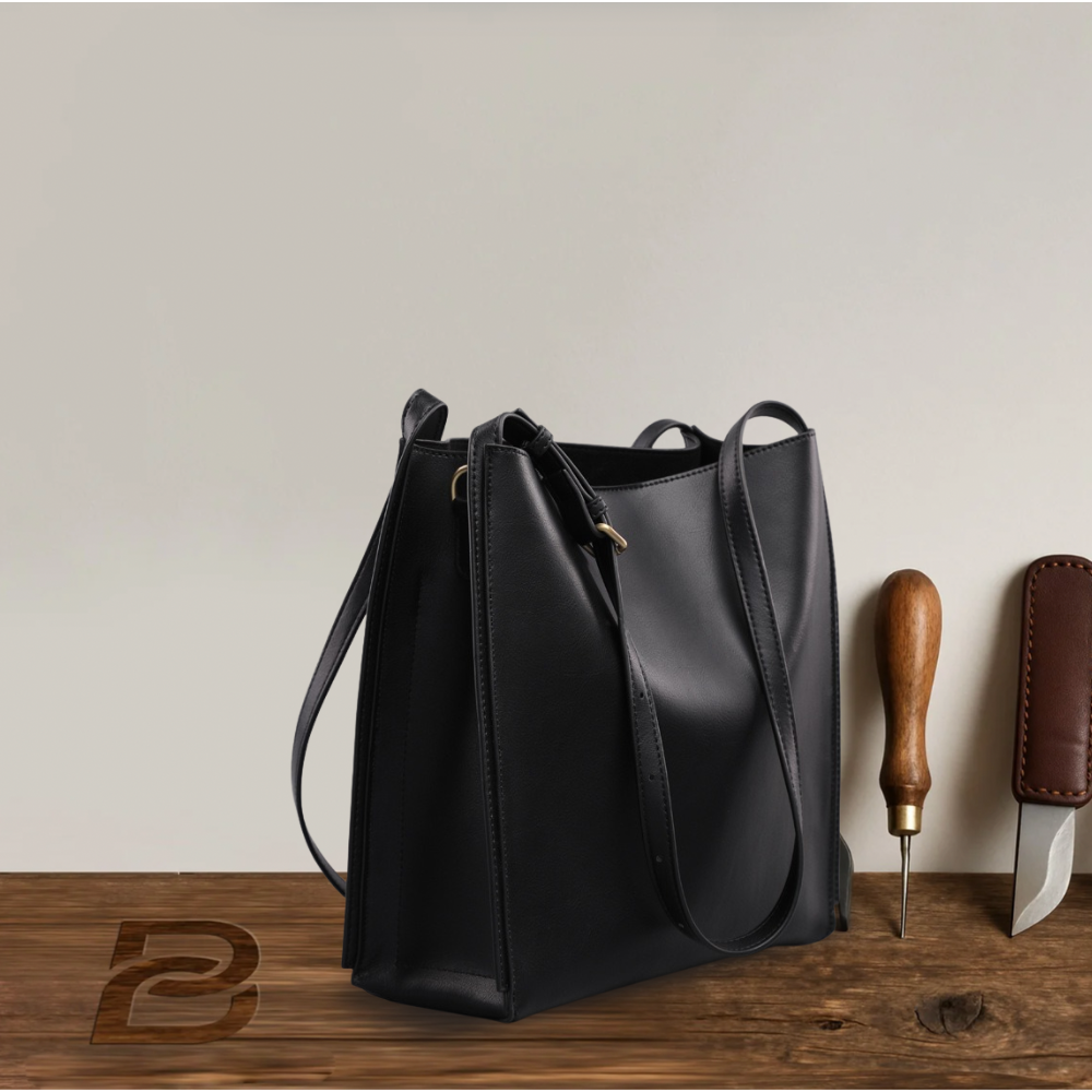 BERK | Retro Tragetasche aus echtem Leder