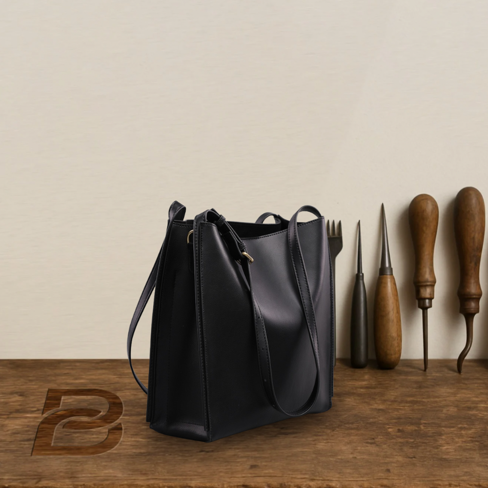 BERK | Retro Tragetasche aus echtem Leder