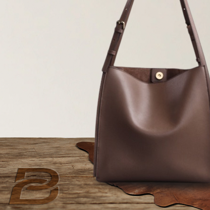 BERK | Retro Tragetasche aus echtem Leder