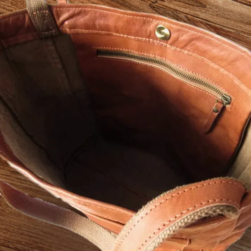 Vintage Leder Tote Bag - Meine letzte Kollektion